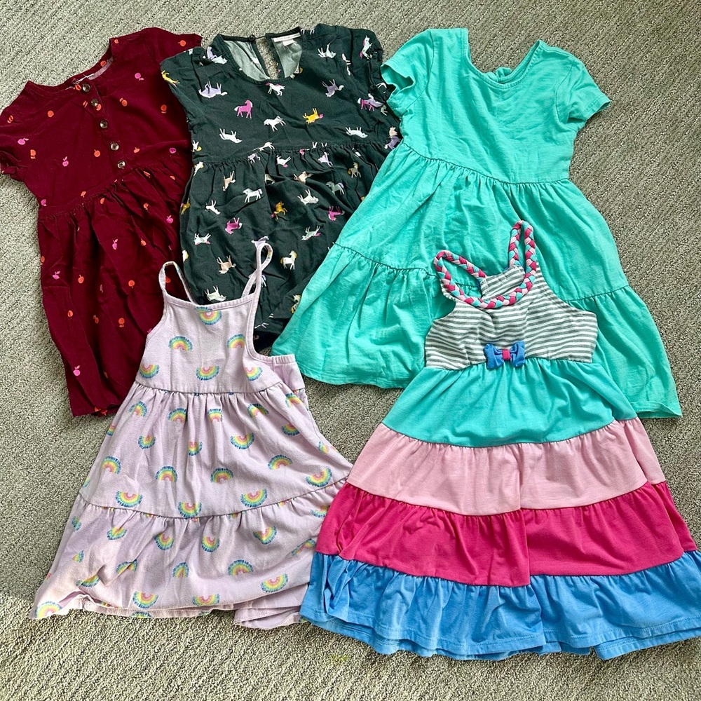 Variety of kids 4T dresses